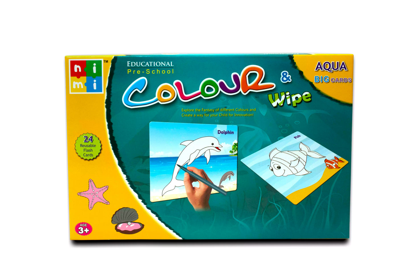 Edu. Colour & Wipe - Aqua Big