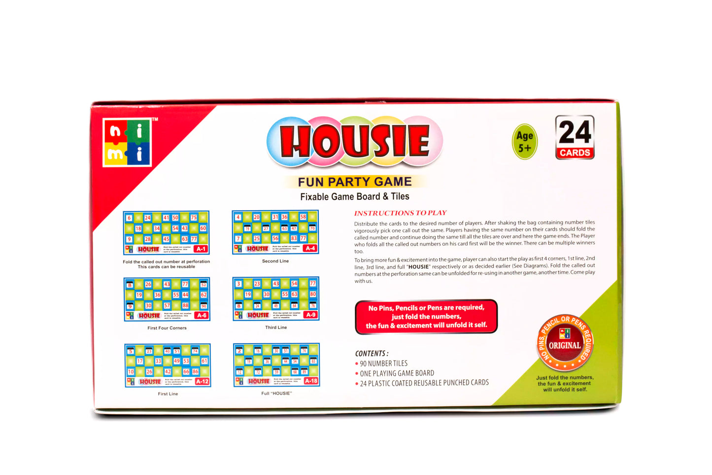 Housie 24 Card